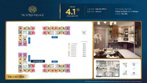 căn hộ 1pn+1 victoria village - trung tâm thạnh mỹ lợi, quận 2 - giá tốt nhất thị trường