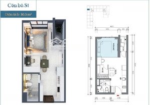 bán cc sentosa sky park hải phòng, 1,4 tỷ, 30,3 m2, view đẹp hàng hiếm tại kênh dương, lê chân
