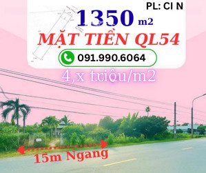 bán đất mặt tiền ql54 ngang 15m- tiềm năng kinh doanh cao