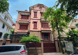 cho thuê bt kđt linh đàm, hoàng mai, hn. dt 240m, 4 tầng, mt 13m, ô tô đỗ cửa. giá 45 tr/th