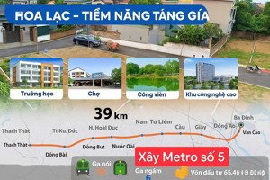 rẻ nhất thị trường dt 157,4m2 vị trí cổng chính đhqg ,cách đại lộ thăng long 650m,giá 22,2tr/m2