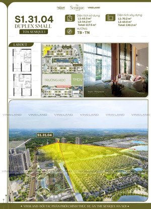 duplex tầng trung duy nhất còn lại the senique hà nội