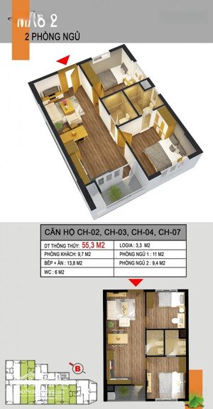 chính chủ cần bán căn 2pn cc 536a minh khai- view times