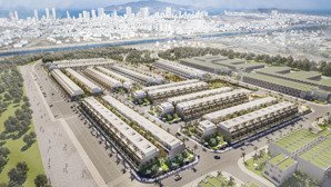 bán nhà xây thô kđt gói 6 mỹ gia, dt 100m2, dtxd 80m2x3, nhà phố thương mại duy nhất của kđt mỹ gia