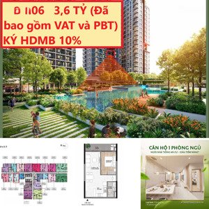 chính chủ cần bán căn 1 pn hiếm, view hồ bơi, tháp d, giá hấp dẫn 3,6 tỷ