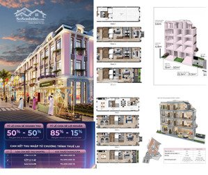 căn 5 tầng siêu đẹp, trần cao 4,8m, 2 mặt tiền, vị trí vàng hội an