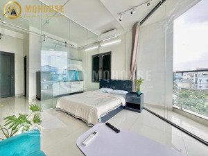 1pn bancol view thoáng - thang máy, nội thất hiện đại - khu ung văn khiêm, gần đh hutech, uef, ftu