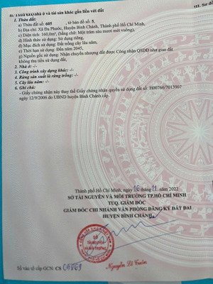 bán đất lô nhì đường đa phước, xã đa phước (cũ), huyện bình chánh, thành phố hcm