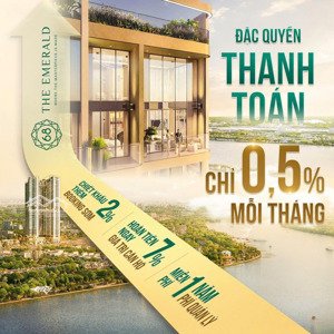 giỏ hàng hot căn hộ 74m2 cực chất ban công lồi 180 độ tại the emerald 68, 4,1 tỷ, thuận an, tp. hcm