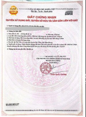 bán gấp lô đất thổ cư 473 m² tại xã an lập, dầu tiếng bình dương, sổ đỏ riêng, giá chỉ 1.15 tỷ