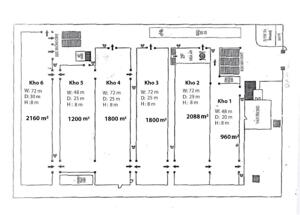 Cho thuê kho 12.000m² KCN Sóng Thần 1 – PCCC, 6 dock cont