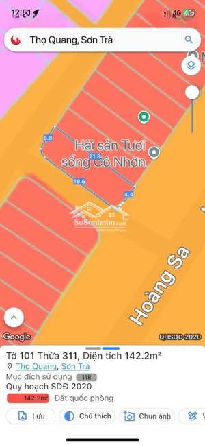 bán đất mặt trực diện biển đường hoàng sa, sơn trà, đà nẵng. mua đất tặng nhà 4 tầng