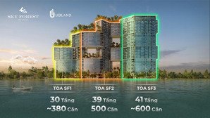 bán 2 ngủ 2 vệ sinh , có 25m2 sân vườn - chung cư sky forest , kđt ecopark