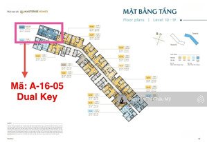 căn hộ dual key góc tầng cao 16- trục 05 view trực diện pháo hoa difff - toà a- ms châu mỹ