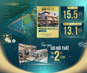 premium green villa biệt thự cao cấp tại aqua city