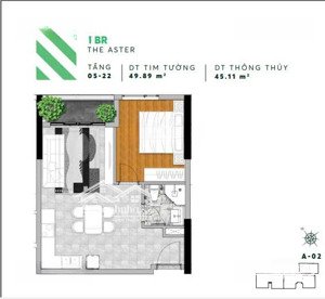 chính chủ bán căn 1pn, 50m2 giá 3,850 tỷ ,view hồ bơi , cam kết đúng giá không ảo