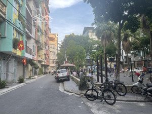 mặt ngõ kinh doanh - vỉa hè - ngõ 124 hoàng ngân to - view vườn hoa - thang máy, 72m2 x 6t, mt 4.2m