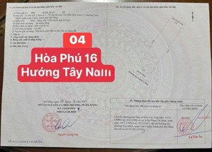mặt tiền hoà phú 16, tên củ đường gò nảy 4