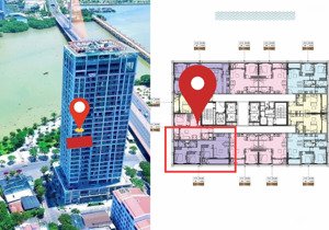 bán gấp căn hộ 3pn, 2wc, 83,2m2 tại sun cosmo, hướng đông mát mẻ, căn góc 2 view, cả sông và biển!