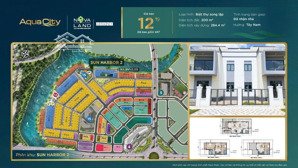 bán biệt thự song lập 10x20m aqua city - view công viên, gần sông