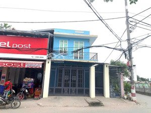 bán nhà 1 trệt 1 lầu căn góc 2 mặt tiền đường apđ9 đang cho thuê 25 triệu tháng 159m2 thổ cư 142m2