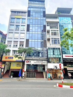 bán tòa nhà mặt phố nguyễn thị định - hoàng ngân - cầu giấy. diện tích 75m2 x 8 tầng. mt 5.5m