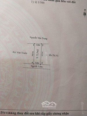 đất thổ cư 73.7m2 thôn bấc 1 (cũ), thủy đường, thủy nguyên, hải phòng