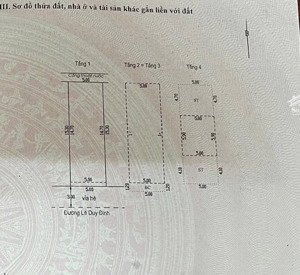 bán nhà 4 tầng, mặt tiền đường lê duy đình