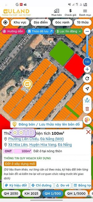 chính chủ bán đất đào ngọc chua, đà nẵng, sạch đẹp không dính cống trụ giá 3 tỷ