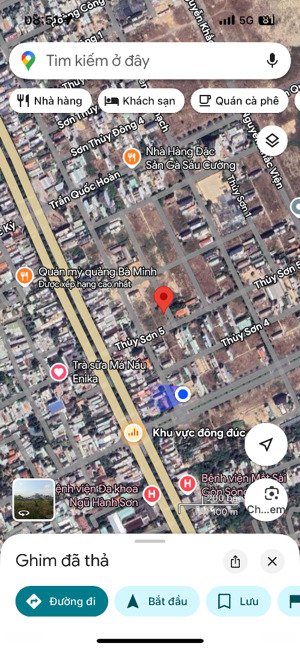 bán cặp đất thuỷ sơn 6, hướng đông, 200m2 ngang 10m cực đẹp