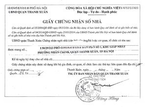 bán nhà riêng hẻm 50/29/213 giáp nhất, nhân chính, thanh xuân, hn. nhà cấp 4. dt 100m2