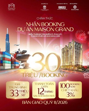 maison grand phú mỹ, tp.hcm - giá chỉ từ 1,6 tỷ/căn - lh: 