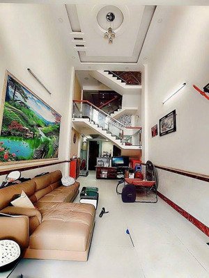 nhà lâm thị hố - hẻm 7m - khu dân cư cao cấp - 3 lầu - giá 5.95 tỷ