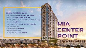 căn hộ mia center point 2pn 63 m2, view biển nguyễn tất thành giá chỉ 2,5 tỷ