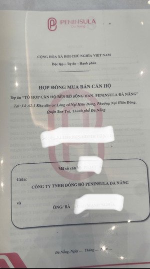 chính chủ cần tiền bán gấp căn hộ peninsula view sông hàn, giá rẻ hơn 200tr so với chủ đầu tư