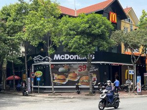 cho thuê nhà mặt phố lô góc vũ phạm hàm dt 100m2 x 2t, mt 25m, thông sàn, nhận diện đỉnh, kd mọi mh