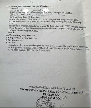 bán nhà 322m ngang 7m giá 19.1 tỷ phường bình chiều giá tốt