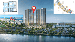 Căn 3PN/80M2 view sông tam thủy giao lộ giá 6.051 Tỷ - MASTERI RIVERA