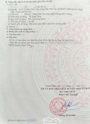 cần bán 200m tái định cư bắc phú cát giá tốt