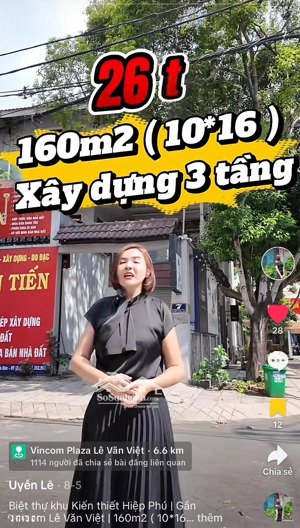 bán biệt thự góc 2 mặt tiền khu kiến thiết hiệp phú | 162m2( 10.2*15.6m) | 26tỷ siêu đẹp | uyên lê