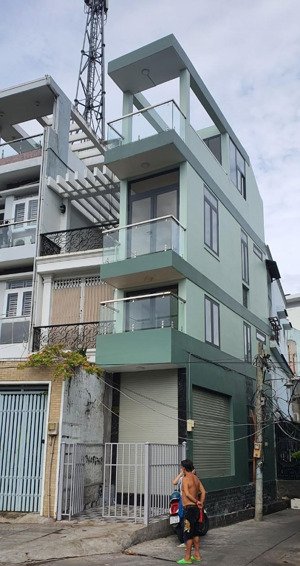 bán nhà 2 mặt tiền mới xây có sân, nở hậu, đường hậu giang, phường 12, quận 6