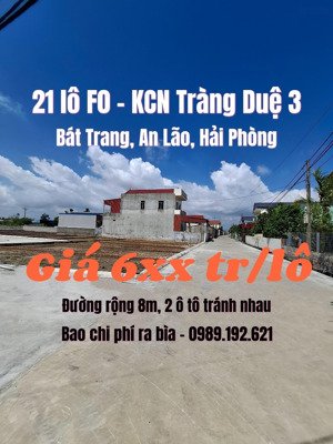 siêu phẩm đất nền tại thượng trang an lão hải phòng - ngay kcn tràng duệ 3 giá 6xxtr/lô
