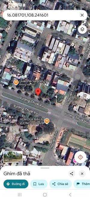 bán đất mt vương thừa vũ, dt 100m2, hướng nam, sơn trà, đn rẻ đẹp