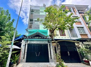 bán nhà 4.5m x 17m, 4 tầng, giá 17.5 tỷ mặt tiền đường số khu him lam, p. tân hưng kế lotte quận 7