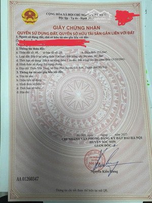 bán đất tại xã bắc phú, sóc sơn, hà nội, 4,818 tỷ, 253,6 m2
