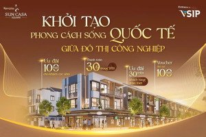 cơ hội mua sun casa square mở bán giá gốc f0 cđt vsip - 30% nhận nhà vào ở thanh toán đến năm 2027