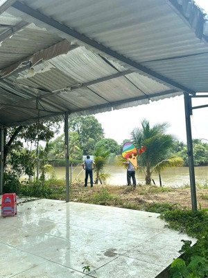 bán gấp nhà vườn view sông dt 9600m có 2000m thổ cư shr p. tân hạnh, giá 7tr/m2. lh 