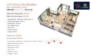 bán căn 2 ngủ g5 phân khu the sola park chênh thấp nhất thị trường, tầng 21 siêu đẹp