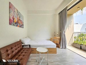 cho thuê căn hộ ban công full nội thất ở đặng thùy trâm gần đh văn lang bình thạnh, lh: 