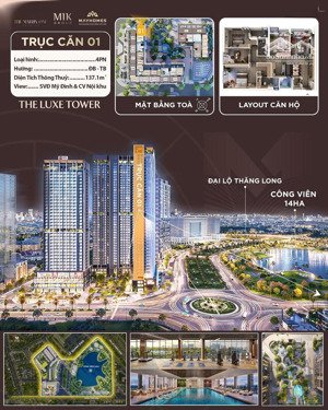 bán căn hộ 4pn, 3wc, 137m2 tại the matrix one, giá 15,7 tỷ full vat, nam từ liêm, hà nội